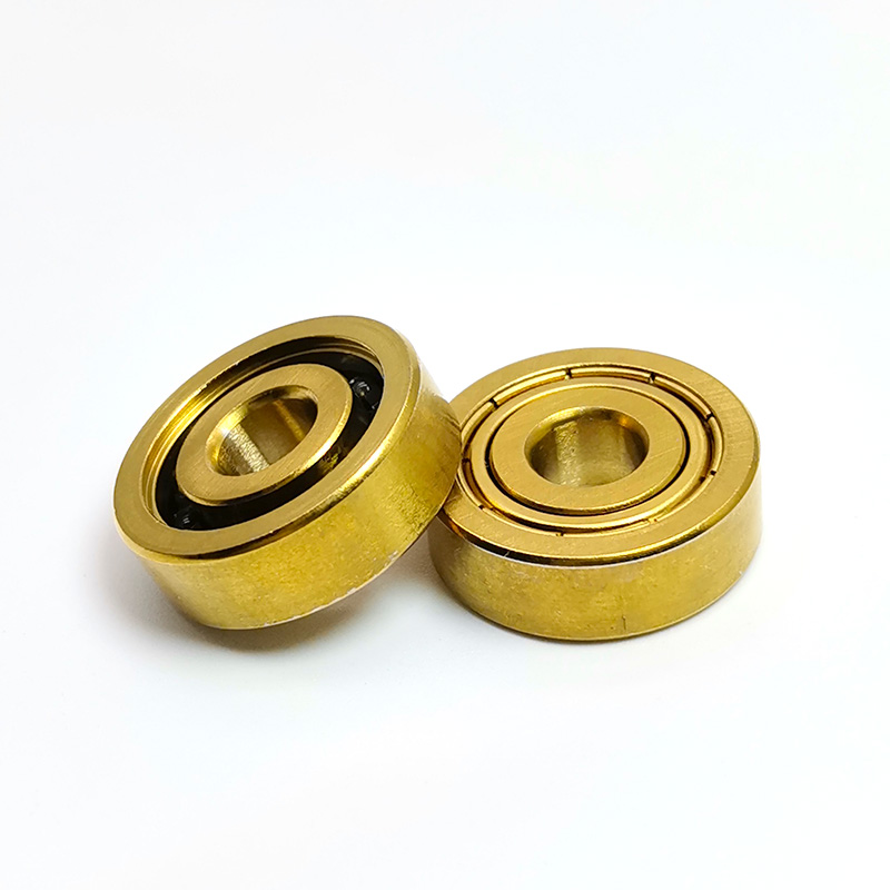 S627C-Z Titanium Coated Hybrid Ceramic Skate Bearing, 420 Stainless Steel Rings with Si3N4 Balls, Single Metal Shield (Z) & Single Open Side for Roller Skates.jpg S627C-Z Titanium Coated Hybrid Ceramic Skate Bearing, 420 Stainless Steel Rings with Si3N4 Balls, Single Metal Shield (Z) & Single Open Side for Roller Skates.jpg