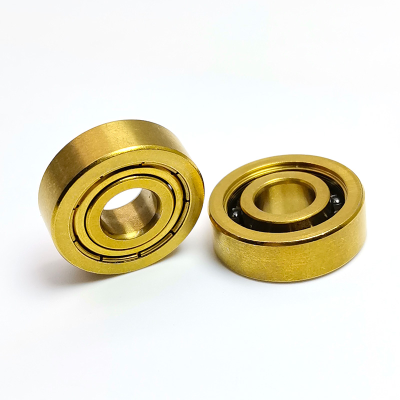 S608C-Z Titanium Coated Hybrid Ceramic Skate Bearing, 420 Stainless Steel Rings with Si3N4 Balls, Single Metal Shield (Z) & Single Open Side for Roller Skates.jpg S608C-Z Titanium Coated Hybrid Ceramic Skate Bearing, 420 Stainless Steel Rings with Si3N4 Balls, Single Metal Shield (Z) & Single Open Side for Roller Skates.jpg